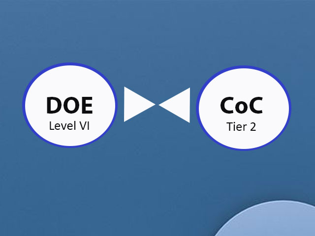 Comparing DoE Level VI and CoC Tier 2