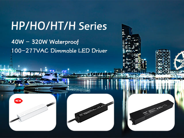 HP&HO&HT&H Series : Silver Color Wide Output Waterproof Dimmable LED Driver